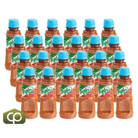 Tajin Assaisonnement Classique à Teneur Réduite en Sodium – Profilage Piment Doux Relevé et Lime à Faible Teneur en Sodium, Bouteilles Shaker Pratiques de 5 oz – Vente en Gros 24/caisse Emballage Principal Commercial