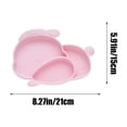 thumbnail image 3 of Dadatutu Silicone Divided Plate for Kids Adults, Food Grade Silicone Tableware for Children, BPA Free, Lightweight Reusable Compartment Lunch Trays, Dishwasher & Microwave Safe, 3 of 5