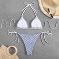 thumbnail image 4 of KIHOUT 2025 Women's Triangle Bikini Floral Printed Bikini Set Two Piece Summer Swimsuit Bathing Suits for Beach Pool Party, 4 of 6