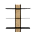 thumbnail image 3 of Sorbus Wall Mounted Wine Rack for 9 Wine Bottles - Wood Wine Rack Wall Mounted for Wine Bottles, Liquor, Champagne - Decorative Wood Wine Racks for Home Bar, Kitchen, Dining Room Wall Wine Bottle, 3 of 7