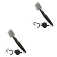 thumbnail image 4 of Ruiboury Golf Club Brush Portable Handheld Replacement Double-sided Ball Shoe Brushes Black with Lid 2Set, 4 of 6