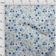 thumbnail image 3 of oneOone Velvet Medium Blue Fabric Asian Floral Craft Projects Decor Fabric Printed By The Yard 58 Inch Wide, 3 of 4