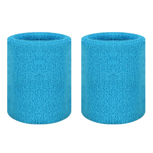 GOGO 2 Pcs Bracelet en Tissu Éponge Bracelet Athlétique pour Gym Sports Cambridge Bleu