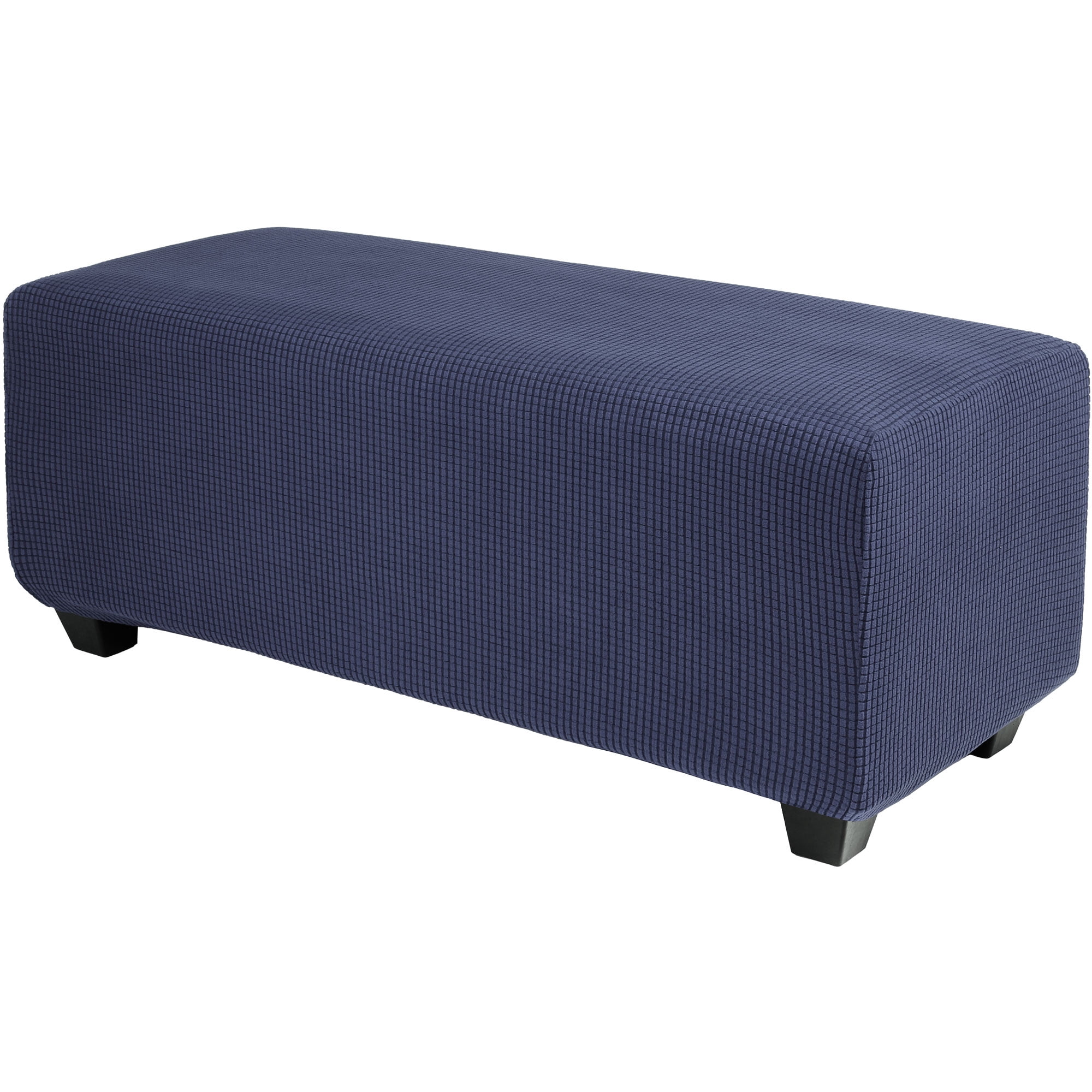 PiccoCasa Housse Extensible pour Pouf Housse de Meuble Bleu Marine Petit