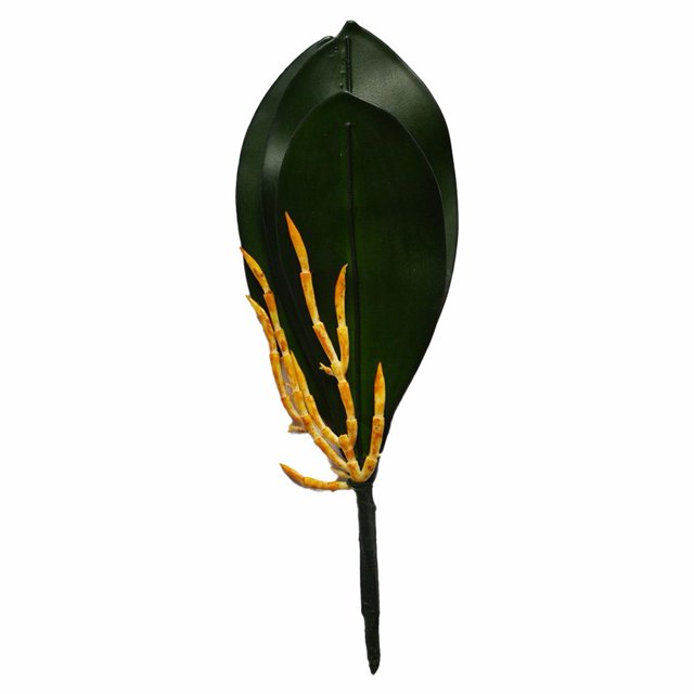 Allume 2 Pcs Simulation Phalaenopsis Feuille Déco Fleurs Orchidée Feuilles Micro Paysage Déco Vert
