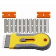thumbnail image 1 of Ceramic Glass Cooktop Scraper Knife Cleaner With Safety Cap Stove Oven Scraper Tool For Cleaning Labels Stickers Adhesives From Windows Windshields Multi Purpose Scraper Set, 1 of 4