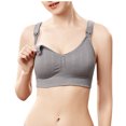 thumbnail image 4 of LSLJS Ladies Comfortable Breathable No Steel Ring Front Buckle Breastfeeding Bra Woman Underwear, 4 of 9