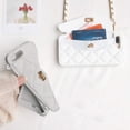 thumbnail image 3 of Wallet Case Compatible with iPhone, Pretty Luxury Bag Design, Purse Flip Card Pouch Cover Soft Silicone Case with Hand Holder Long Shoulder Strap(White,iPhone 11), 3 of 7