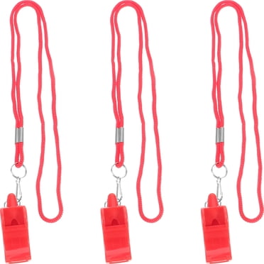 SHISUYAN 3Pcs Emergency Survival Whistle Hanging Lanyard Survival Whistle Bird Whistle Referee Whistle