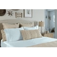 thumbnail image 2 of Comfy Bamboo World 9900 Series Embroidered Bedsheets Sheet Set, Twin Size, Light Blue, 2 of 5