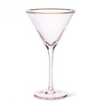 thumbnail image 1 of Set of 6 Optic Martini With Gold Rim Glass, 1 of 1