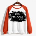 thumbnail image 5 of 2023 Chandail en Molleton Mode pour Femmes 50 % de Réduction Liquidation T-shirt Imprimé Manches Longues Blouse Col Rond Hauts Décontractés Chandail en Molleton, 5 of 5