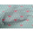 thumbnail image 4 of oneOone Cotton Poplin Fabric Geometric & Flamingo Bird Decor Fabric Printed BTY 56 Inch Wide, 4 of 4