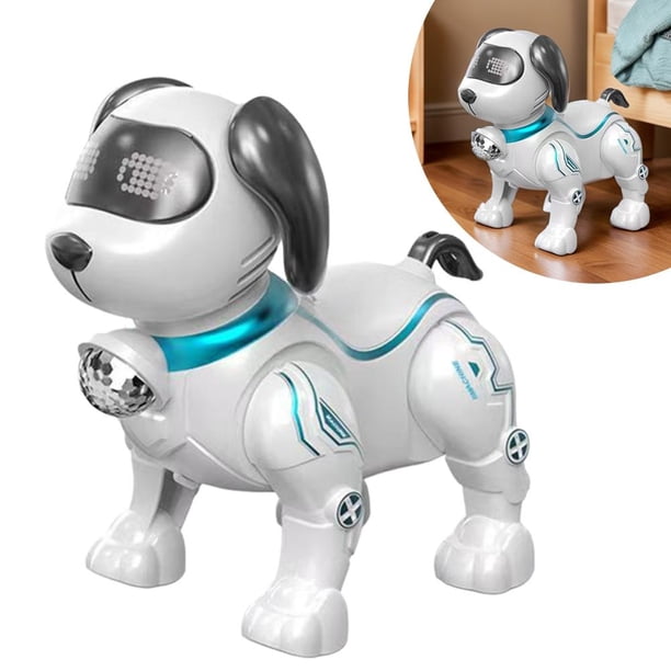 JAUNE-Chien robot télécommandé intelligent pour enfants, éducation