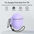 thumbnail image 2 of TPU PC Headphone Holder Case Waterproof for Google Pixel Buds Pro (Black), 2 of 6