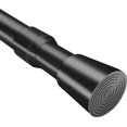 thumbnail image 1 of QILERR Tension Curtain Rod 41-75 inch Adjustable Extension Shower Curtain Rod No Drilling Heavy Duty Spring Loaded Tension Rods for Windows, Bathroom, Curtain, Room Divider, Diameter 1inch, Black, 1 of 7