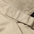 thumbnail image 4 of CEHVOM Homme Décontracté Uni Col Rabattu Coupe-Vent à Simple Boutonnage Fente Latérale Poche Manteau à Multiples Boutons Soldes, 4 of 8