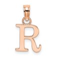 thumbnail image 1 of Diamond2Deal 14K Pendentif Initiale Lettre R en Or Rose pour Femmes, 1 of 3
