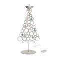 thumbnail image 2 of Todaioua 12.5 Inch Metal Tabletop Christmas Tree Stand - Wrought Iron Ornament Display Holder for Desktop Decor, Mini Xmas Tree with Star Topper, Home Office Bookcase Display Decorations, 2 of 7