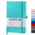 thumbnail image 2 of Lined Journal Notebook, 192 Pages, A5 Medium Size, 5.7"x 8.5", Journaling, Writing,Leather Hardcover Journal Notebooks Writing Note Journal Notebook for Women Teacher Supplies Bulk, Green, 2 of 8