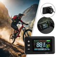 thumbnail image 2 of E-Bike Display, LCD Screen for E-Bike, Universal 24V-60V Ebike Display with Waterproof 5-Pin Connector and Crystal Clear Backlit Screen for Speed Battery and PAS Monitoring, 2 of 8
