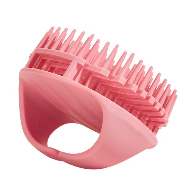 Milaget Brosse de Massage Ronde pour Cheveux et Cuir Chevelu, Bain, Multifonction, Utilisation Humide et Sèche, Massage, Rose