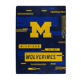thumbnail image 1 of NORTHWEST ENTERPRISES NCAA Digitize Design Plush Raschel Thow Blanket 60""x80"" (Michigan Wolverines), 1 of 1