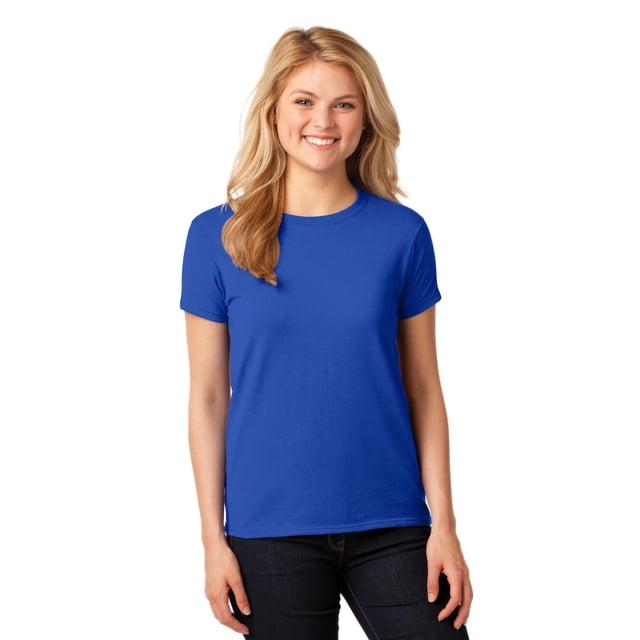 Gildan T-Shirt à Manches Courtes pour Femmes en Coton 100 pour Cent 5000L