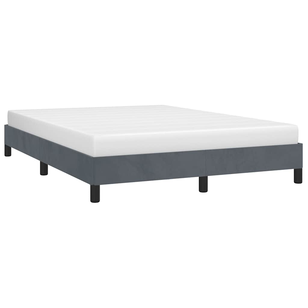 vidaXL Bed Frame Dark Grey 152x203 cm Queen Velvet