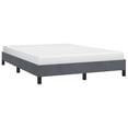thumbnail image 1 of vidaXL Bed Frame Dark Grey 152x203 cm Queen Velvet, 1 of 7