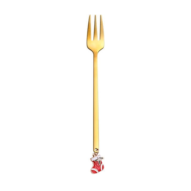 Christmas Coffee Table Decorations Home Christmas Decorations Metal Coffee Fork Stirring Spoon Christmas Table Decorations New Year Christmas Party Table Decorations