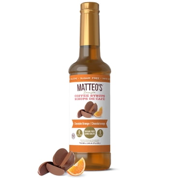 Matteo's Sirop Aromatisant Sans Sucre pour Café, Érable Citrouille, Délicieux Sirop de Café, 0 Calories, 0 Sucre, Compatible Keto (750mL, Bouteille Unique)