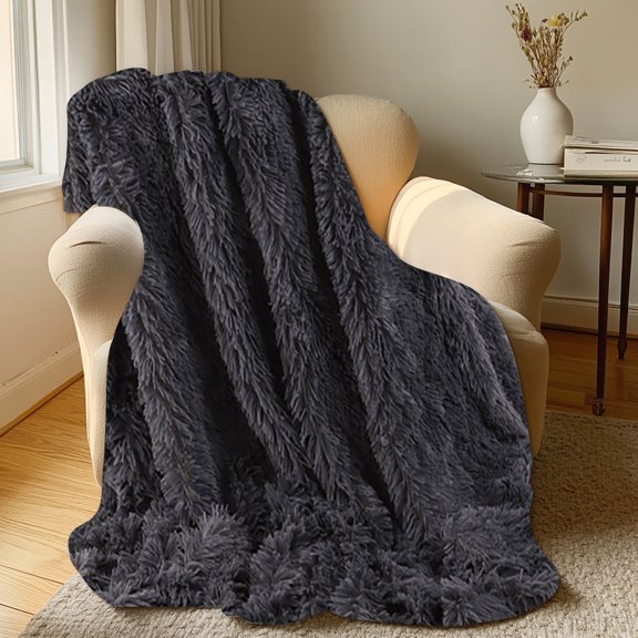 Plain Color Double-sided Velvet Window Blanket Bedside Bed Tail Blanket Double-layer Velvet Conditioning Blanket White Blanket Sofa Blanket Cover Blanket