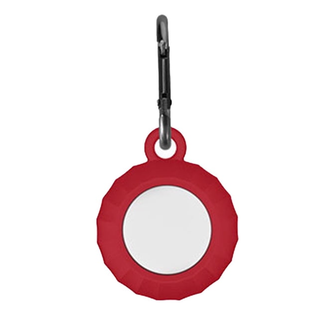 Porte-clés Tracker Étui de Localisation TPU Protecteur Portable de Remplacement pour Airtags Rouge Vin