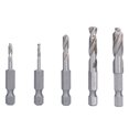 thumbnail image 1 of Hex Shank Drill Bits, Drill Bits Set Durable Short Wear   For Woodworking For Machining Drilling, 1 of 8
