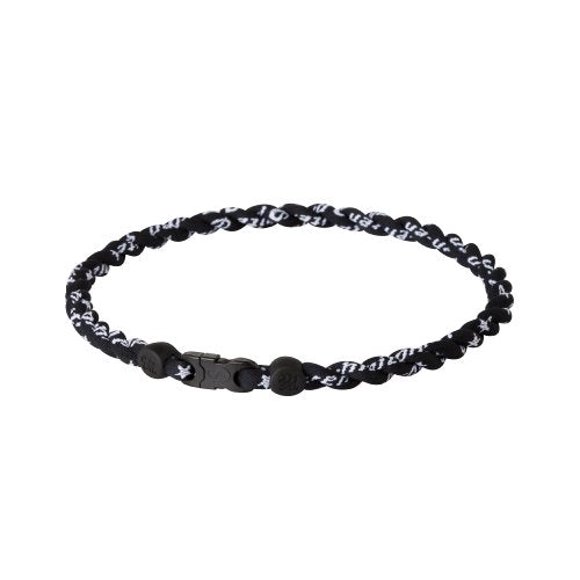 Phiten Tornado Necklace, Black/Black, 18"