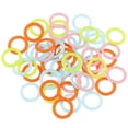 thumbnail image 2 of mmirethe 100Pcs Round Multicolor Plastic Knitting Crochet Locking Stitch Markers Rings Needle Clips, 2 of 7