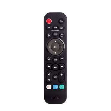Télécommande de diffusion en continu et téléviseur pour 3 appareils, alimentée par piles onn.