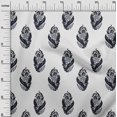 thumbnail image 2 of oneOone Viscose Chiffon Fabric Leaves & Floral Block Printed Craft Fabric BTY 42 Inch Wide, 2 of 5
