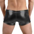 thumbnail image 4 of ylioge Mens Boxer Briefs Trendy Low Rise Drawstring Underwear Casual Solid Slim Stretchy Comfort Shiny Dancing Workout Underpants, 4 of 4