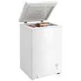 thumbnail image 1 of HOMCOM Mini-Congélateur, Congélateur Coffre Compact de 3,5 Pi3, Blanc, 1 of 10