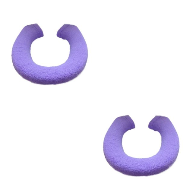 Thinsony Acrylic Fibers Made Toilet Mat Removable And Fits Most Toilets U Shape Purple 2Set