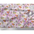 thumbnail image 2 of Soimoi Cotton Cambric Fabric Fish & Shells Ocean Print Fabric by The Yard 56 Inch Wide, 2 of 2