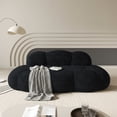 thumbnail image 1 of The Magic Home Causeuse 3 Places de 90 Pouces en Bouclé Incurvé Style Nuage, Noire, 1 of 13