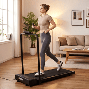 Naipo Tapisserie pliable 2-in-1 Under Desk Walking Pad avec 0,5-6MPH Speed Range Compact Electric Running Remote Control pour la Fitness à domicile