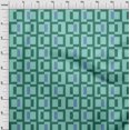 thumbnail image 4 of oneOone Velvet Aquamarine Green Fabric Geometric Sewing Craft Projects Fabric Prints By Yard 58 Inch Wide, 4 of 4