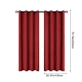 thumbnail image 3 of Chmadoxn Home Decor, Polyester Pongee Laminated Light-blocking Curtains Perforated Style Bedroom Concise Sun Protection Curtains Heat-Insulating And Soundproof Curtains Polyester Blackout Curtains, 3 of 6