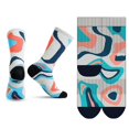 thumbnail image 3 of jinwen Colorful Patterned Crew Socks Novelty Casual Fashionable Dress Socks for Cycling Pattern 1 M-L, 3 of 8
