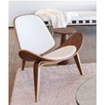 thumbnail image 4 of Chaise de salon shell Plata Décor Import en blanc, 4 of 4
