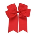 thumbnail image 2 of Iumwxz 6-inch Ribbed Satin Fishtail Double Layered Ribbon Bow Hair Clip For Children's Hair Accessories Hair Clip, 2 of 7